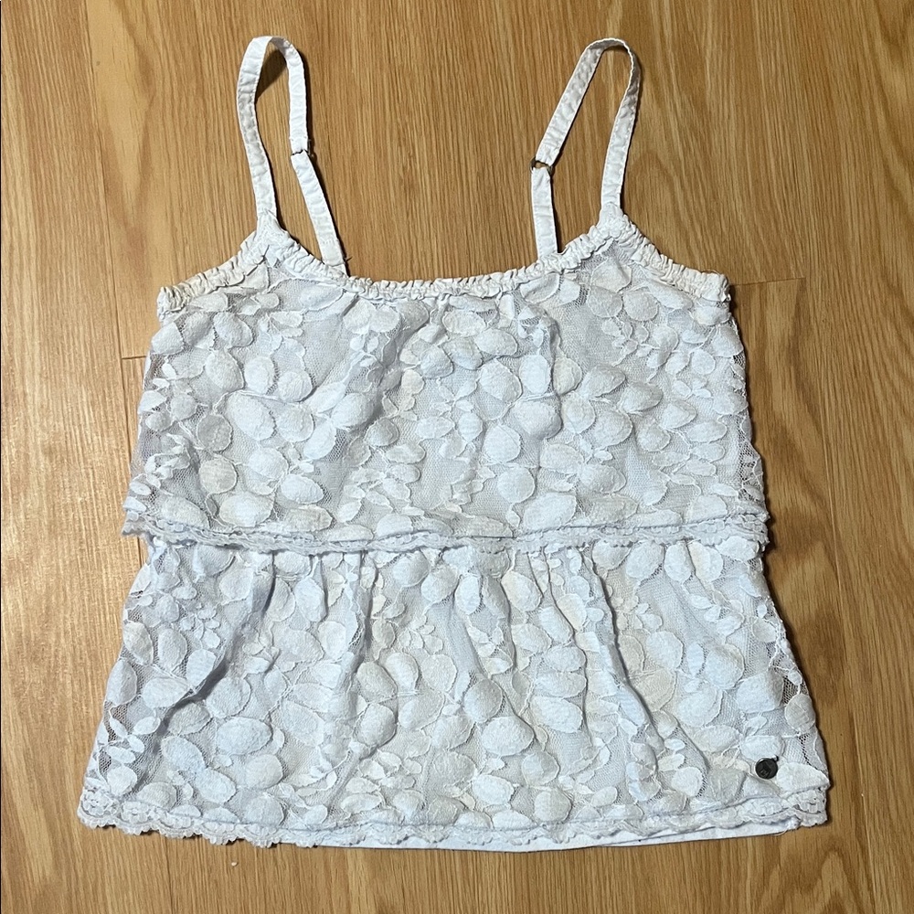 Abercrombie Kids White Lace Camisole